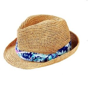Lilly Pulitzer straw beach fedora